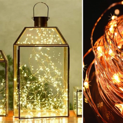 Mey İthalat®  Bakır Tel 3 Metre Dekoratif Aydınlatma Günışığı Led Işık Zinciri