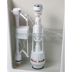 Mey İthalat® Basmalı Klozet Rezervuar İç Mekanizması Ayarlanabilir Su Seviyeli Tahliye Sistemi