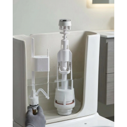 Mey İthalat® Basmalı Vitrifiye Rezervuar İç Takımı Ayarlanabilir Sessiz Dolumlu Klozet Rezervuar Mekanizması