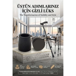 Mey İthalat® Baston Yürüteç Değnek Treking Ucu 1.75 Cm Çap 715990