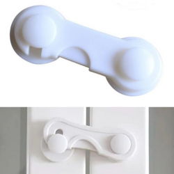 Mey İthalat®  Bebek Çocuk Güvenliği Çekmece ve Dolap İçin Kendiliğinde Yapışkanlı Vidasız Kapak Kilidi