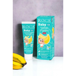 Mey İthalat® Bebek Diş Macunu Muz Püresi Tadında 0-3 Yaş 45 Gr