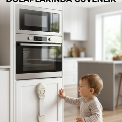 Mey İthalat® Bebek Güvenlik Dolap Kilidi Çok Amaçlı Çocuk Emniyet Kilit Sistemi