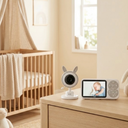 Mey İthalat® Bebek Kamerası Karşılıklı Konuşma RGB Işık Gece Görüşü ve Sıcaklık Alarmı
