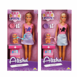 Mey İthalat® BEBEK SET ALİSHA VETERİNER AKSESUARLI ( 1 ADET FİYATIDIR )