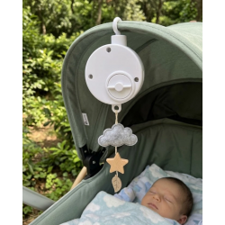 Mey İthalat® Bebekler İçin Müzikli Uyutucu Mekanik Sistemli Asılabilir Müzik Kutusu