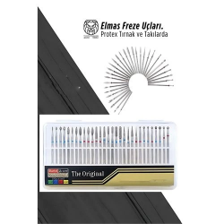 Mey İthalat® Bella Diamond 30'lu Profesyonel Elmas Freze Protez Jel Tırnak Törpü Ucu Seti 722928