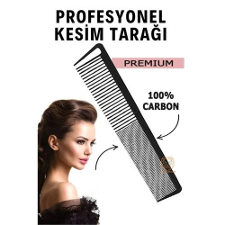 Mey İthalat® Berber Kuaför Saç Kesim Tarağı Karbon Nano Absolute Professional 720887