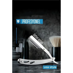 Mey İthalat® Berber Usturası - Üstten Açmalı Amerikan Tip Berber Tıraş Usturası 721912