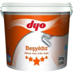 Mey İthalat®  Beşyıldız Silikonlu İç Dış Astar 20 Kg Beyaz