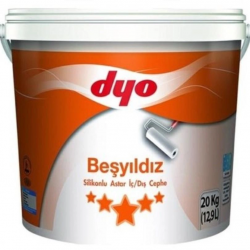 Mey İthalat®  Beşyıldız Silikonlu İç Dış Astar 20 Kg Beyaz
