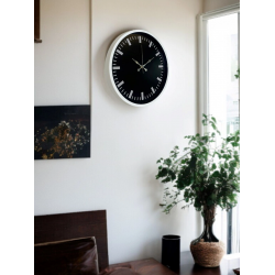 Mey İthalat® Beyaz 36 Cm Modern Duvar Saati