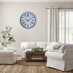 Mey İthalat® Beyaz 40 Cm Roma Rakamlı Şık Duvar Saati