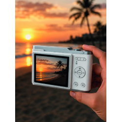 Mey İthalat® Beyaz 4K Video Kayıtlı 48 MP Dijital Fotoğraf Makinesi Otomatik Odaklama