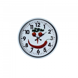 Mey İthalat® Beyaz Chef Smile 36 Cm Duvar Saati