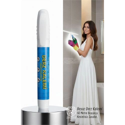 Mey İthalat® Beyaz Derz Kalemi - Seramik Arası Rötüş Kalemi - 60mt Kapasiteli Profesyonel Beyazlatıcı
