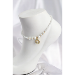 Mey İthalat® Beyaz İnci İstiridyeli Model Halhal