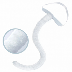 Mey İthalat® Beyaz Peluş Kuyruk Şekil Verilebilir 70 cm