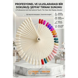 Mey İthalat®  BEYAZ Protez Jel Tırnak Eğitim ve Sunum Kartelası 717000