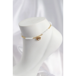 Mey İthalat® Beyaz Renk Boncuklu Nazarlı Göz Figürlü Halhal