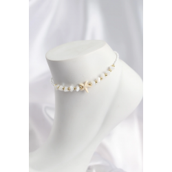 Mey İthalat® Beyaz Renk Deniz Yıldızı Motifli Halhal