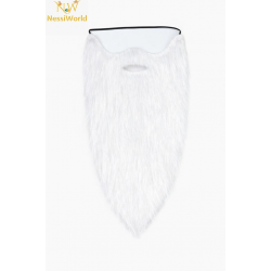 Mey İthalat® Beyaz Renk Lastikli Uzun Takma Sakal 40 cm