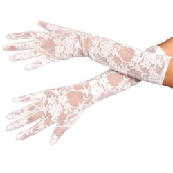 Mey İthalat® Beyaz Renk Orta Boy Dantelli Eldiven