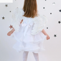 Mey İthalat® Beyaz Renkli Bebek Boy Melek Kanadı 30x45 cm