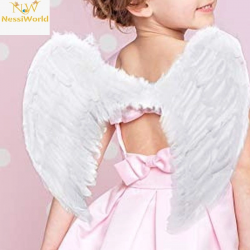 Mey İthalat® Beyaz Renkli Küçük Boy Bebek Melek Kanadı 30x45 cm