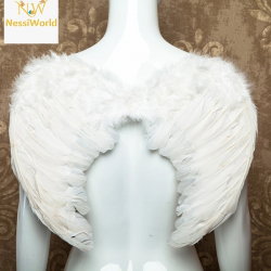 Mey İthalat® Beyaz Renkli Orta Boy Çocuk Melek Kanadı 30x45 cm