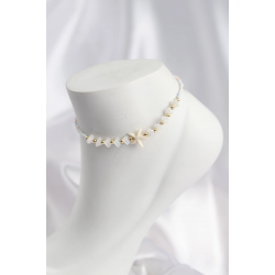 Mey İthalat® Beyaz ve Karışık Renk Deniz Yıldızı Motifli Halhal