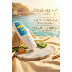 Mey İthalat® Bidoze Aura Yatıştırıcı & Anti Aging Etkili Güneş Kremi 100 ML | Leke Karşıtı ve Onarıcı Bakım