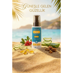 Mey İthalat® Bidoze Güneş Kremi 50+ SPF | Leke Karşıtı Onarıcı, Alpha-Arbutin Ginseng ve Kolajen
