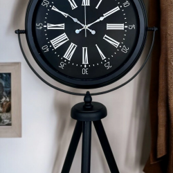 Mey İthalat® Black Aura Tripod Ayaklı Saat