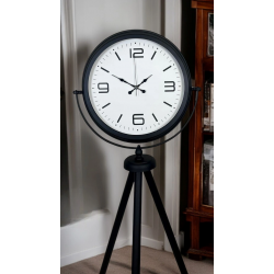 Mey İthalat® Black Balance Tripod Ayaklı Saat