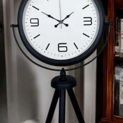 Mey İthalat® Black Balance Tripod Ayaklı Saat