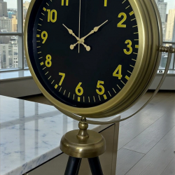 Mey İthalat® Black Legacy Eskitme Tripod Ayaklı Saat