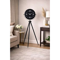 Mey İthalat® Black Legacy Tripod Ayaklı Saat