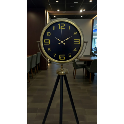 Mey İthalat® Black Noble Eskitme Tripod Ayaklı Saat