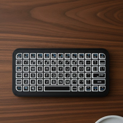 Mey İthalat® Bluetooth 5.2 Destekli Kablosuz Mini RGB Klavye Ultra İnce