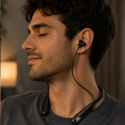 Mey İthalat® Bluetooth 5.3 Boyun Askılı Kulaklık Düşük Gecikmeli Manyetik Tasarım