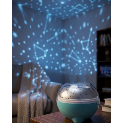 Mey İthalat® Bluetooth Bağlantılı Gece Lambası Yıldız Projeksiyon Işığı 7 Renk Efekti ve Zamanlayıcı Fonksiyonlu