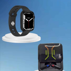 Mey İthalat® Bluetooth Bağlantılı Kablosuz Kulaklık ve Yeni Nesil Akıllı Saat 5.0 Bluetooth
