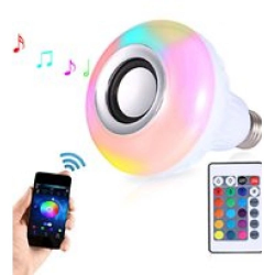 Mey İthalat® Bluetooth Hoparlör Akıllı Led Ampül Lamba