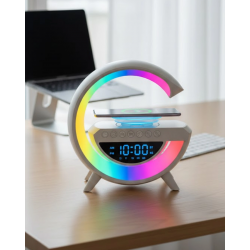 Mey İthalat® Bluetooth Hoparlör RGB Aydınlatmalı USB TF Kart FM Özellikli