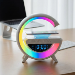 Mey İthalat® Bluetooth Hoparlör RGB Aydınlatmalı USB TF Kart FM Özellikli