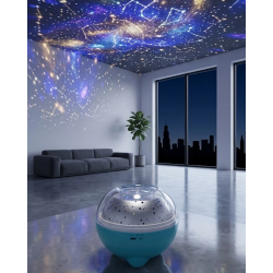 Mey İthalat® Bluetooth Hoparlörlü Yıldız Projeksiyon Gece Lambası Uzaktan Kumandalı ve Döner Işık Efektli (Kopya)