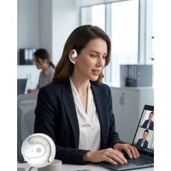 Mey İthalat® Bluetooth Kulaklık Çift Mikrofonlu Uzun Kullanım Süreli ve Hızlı Şarj Özellikli