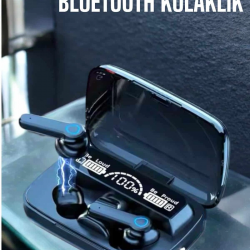 Mey İthalat® Bluetooth Kulaklık Powerbankli Dijital Göstergeli Dokunmatik Kontrol