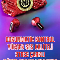 Mey İthalat® Bluetooth Kulaklık Stres Çarklı Döndürülebilir Uzun Şarj Süreli Oyuncu Kulaklığı
